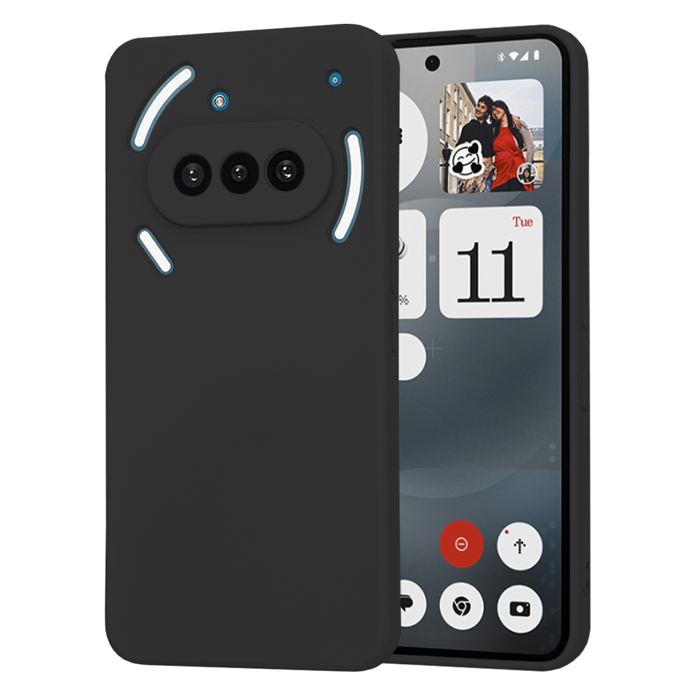 Калъф за телефон Nothing (3a) - Techsuit SoftFlex - Черен
