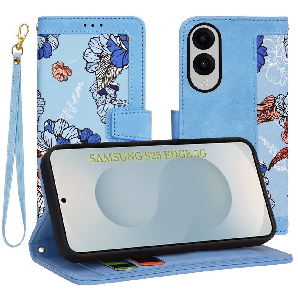 Калъф за Samsung Galaxy S25 Edge - Techsuit FlipCraft - Vibrant Син