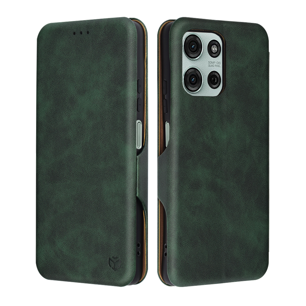 Калъф за Motorola Moto G75 - Techsuit Safe Wallet Plus - Зелен