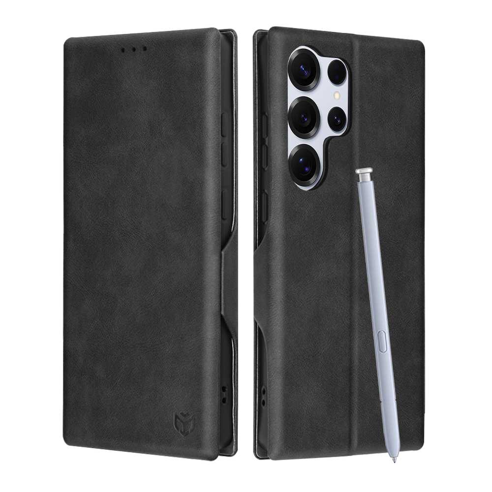 Калъф за Samsung Galaxy S25 Ultra - Techsuit Safe Wallet Plus - Черен