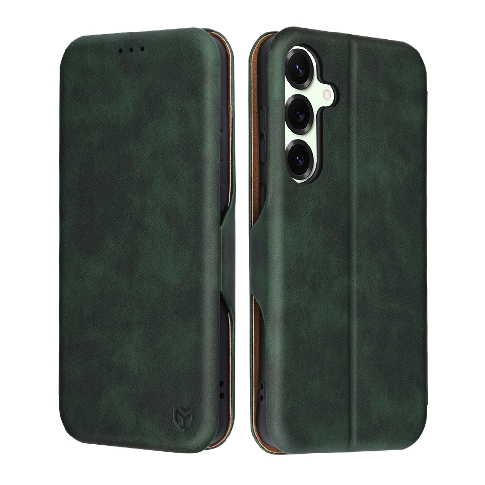 Калъф за Samsung Galaxy S25 Plus - Techsuit Safe Wallet Plus - Зелен