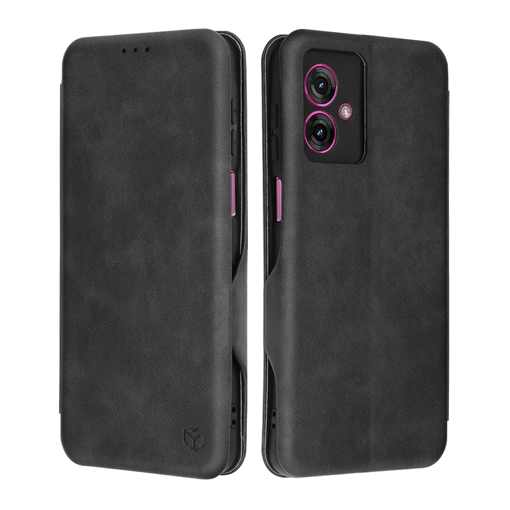 Калъф за Motorola Moto G55 - Techsuit Safe Wallet Plus - Черен