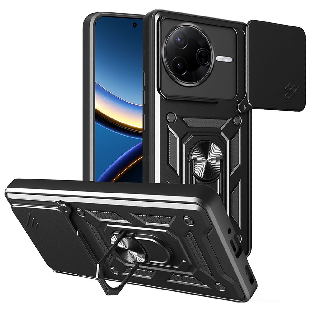 Калъф за Xiaomi Poco F7 Pro - Techsuit CamShield Series - Черен