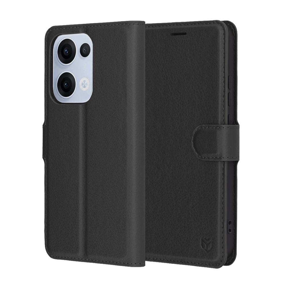 Калъф за Oppo Reno13 - Techsuit Leather Folio - Черен