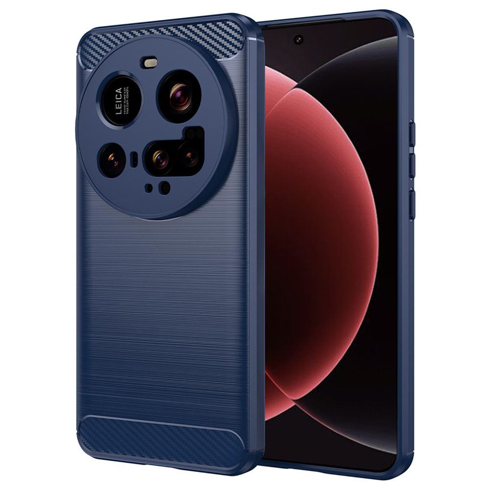 Калъф за Xiaomi 15 Ultra - Techsuit Carbon Silicone - Син