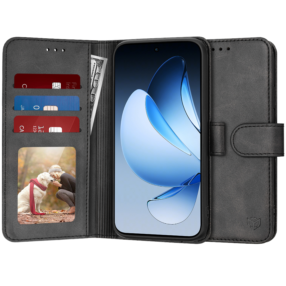 Калъф за Oppo Reno13 - Techsuit Diary Book - Черен