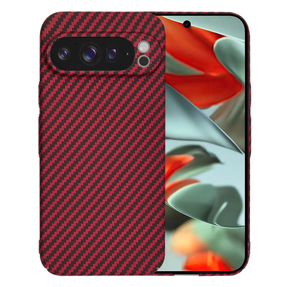 Калъф за Google Pixel 9 Pro XL - Techsuit Carbonite FiberShell - Червен