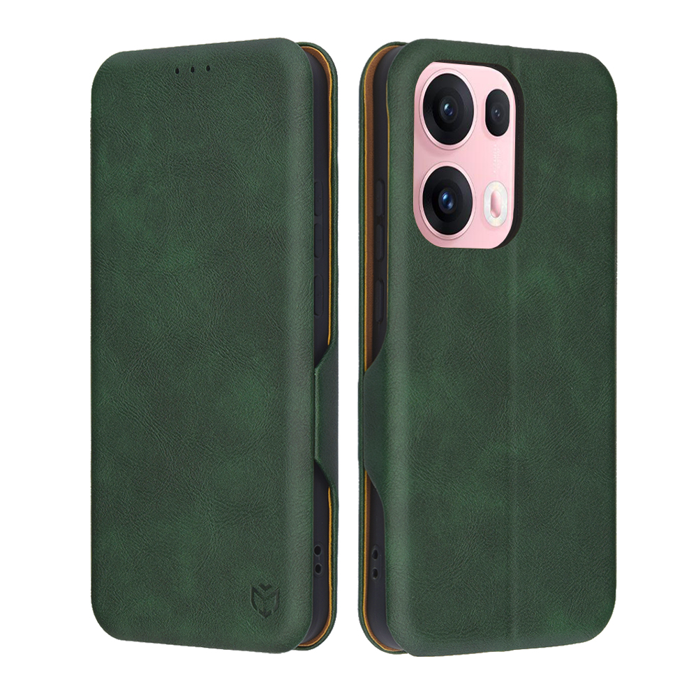 Калъф за Oppo Reno13 Pro - Techsuit Safe Wallet Plus - Зелен