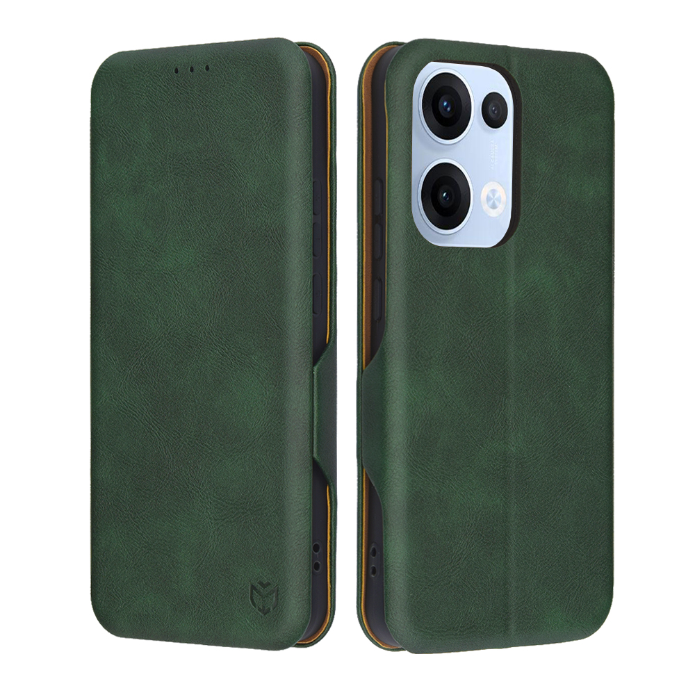 Калъф за Oppo Reno13 - Techsuit Safe Wallet Plus - Зелен