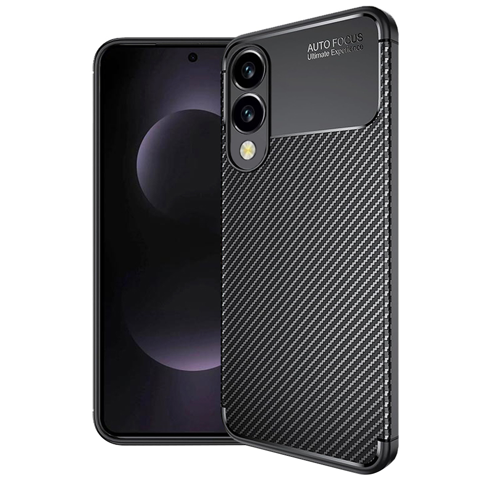 Калъф за Samsung Galaxy S25 Edge - Techsuit CarbonFiber - Черен