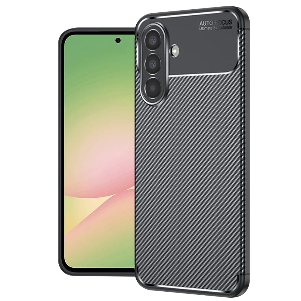 Калъф за Samsung Galaxy A56 5G - Techsuit CarbonFiber - Черен