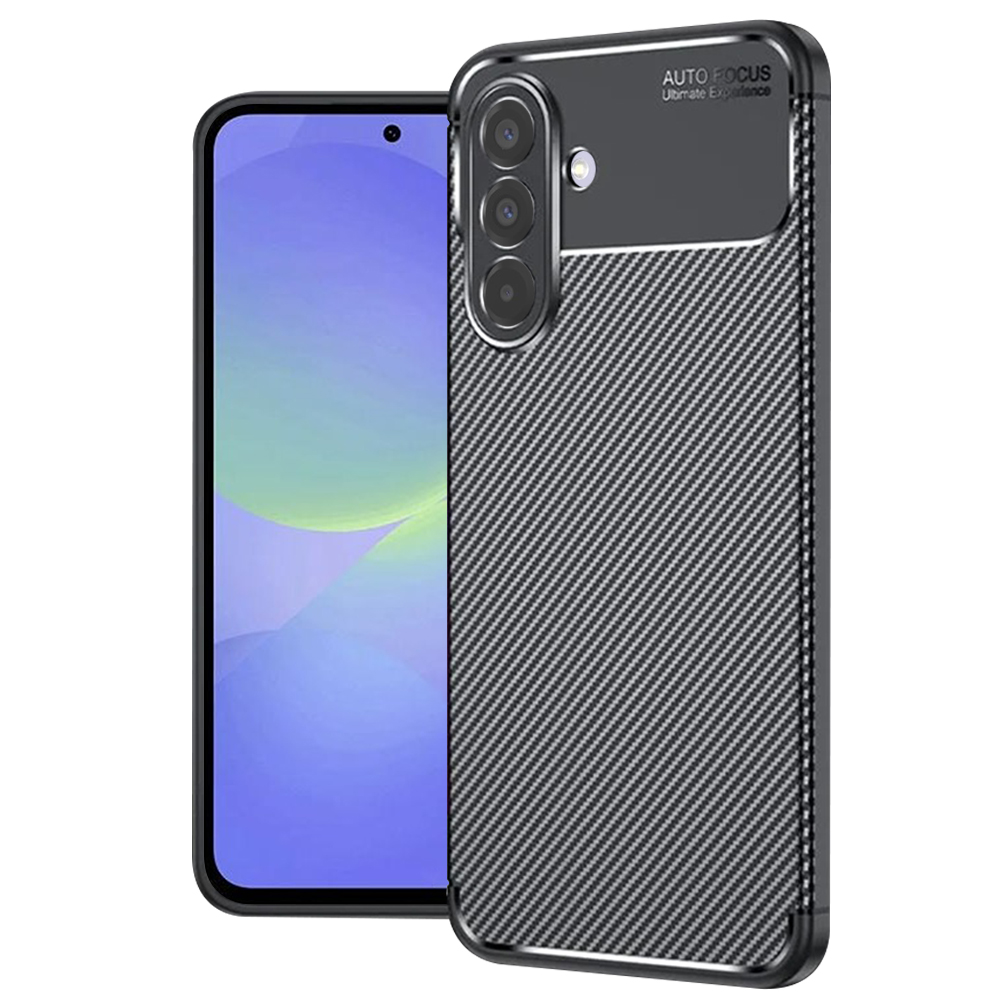 Калъф за Samsung Galaxy A36 5G / A37 5G - Techsuit CarbonFiber - Черен