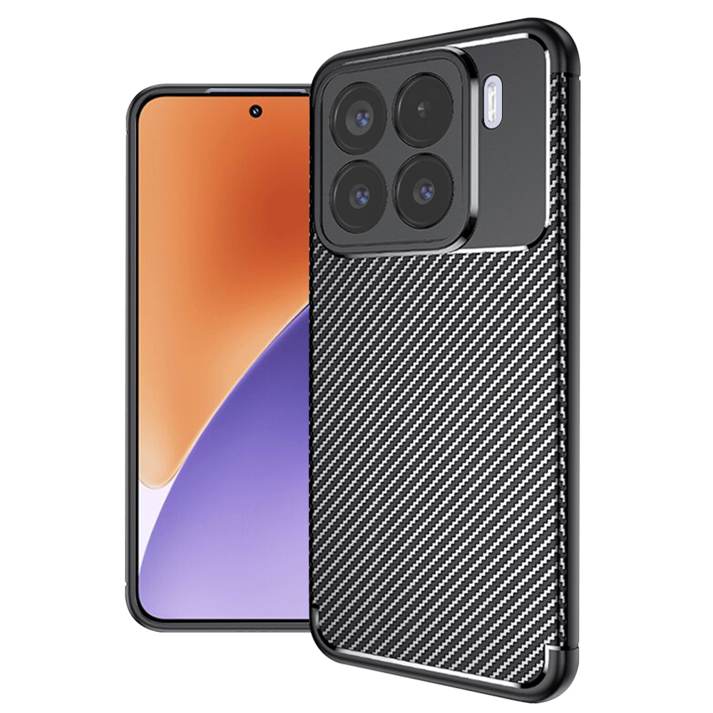 Калъф за Xiaomi 15 - Techsuit CarbonFiber - Черен