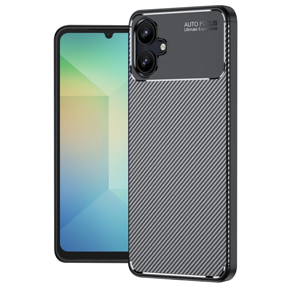 Калъф за Samsung Galaxy A06 4G - Techsuit CarbonFiber - Черен