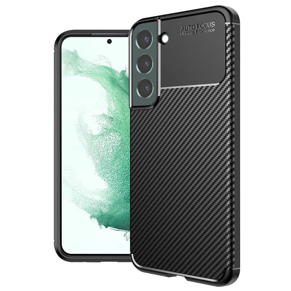 Калъф за Samsung Galaxy S22 Plus 5G - Techsuit CarbonFiber - Черен