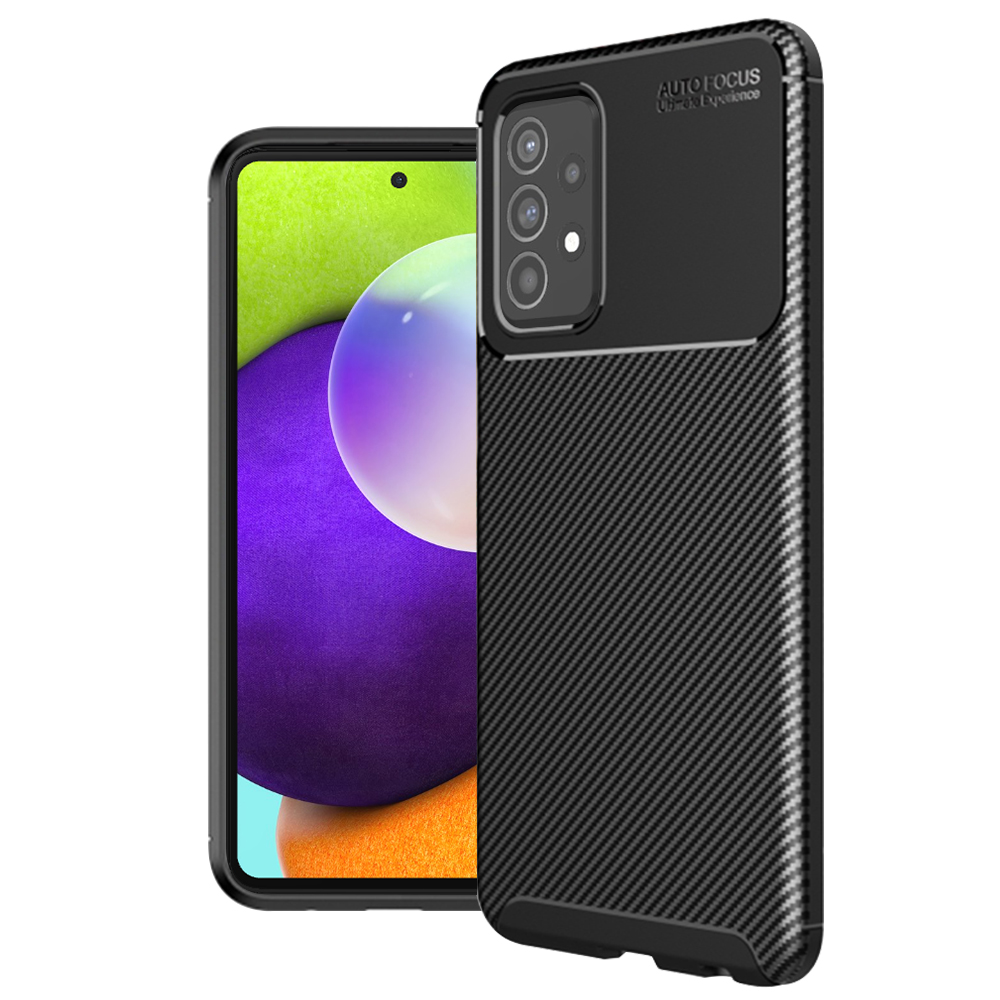Калъф за Samsung Galaxy A52 4G / A52 5G / A52s 5G - Techsuit CarbonFiber - Черен