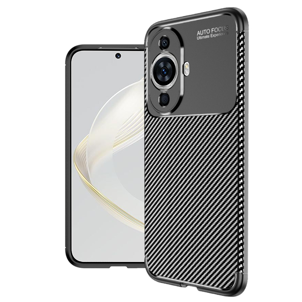 Калъф за Huawei nova 11 / nova 12s - Techsuit CarbonFiber - Черен