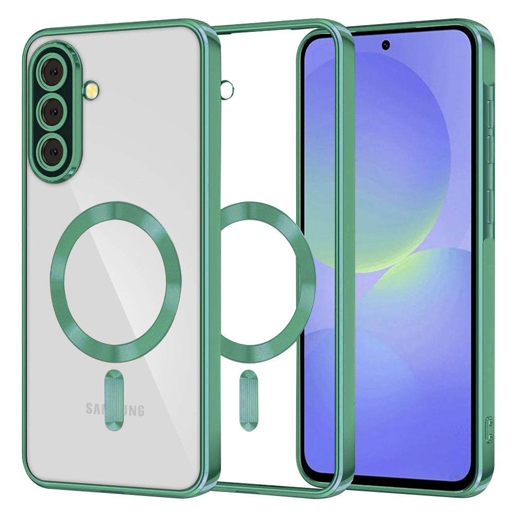 Калъф за Samsung Galaxy A36 5G / A56 5G - Techsuit Luxury Crystal MagSafe - Светлозелен