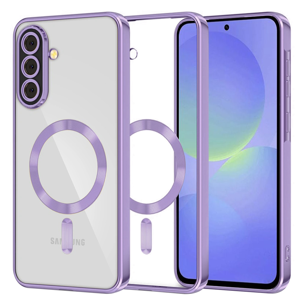 Калъф за Samsung Galaxy A36 5G / A56 5G - Techsuit Luxury Crystal MagSafe - Светло лилав