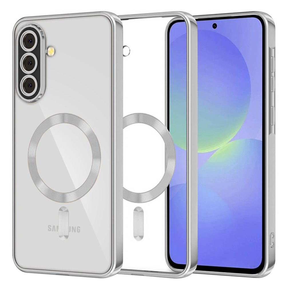 Калъф за Samsung Galaxy A36 5G / A56 5G - Techsuit Luxury Crystal MagSafe - Сребрист