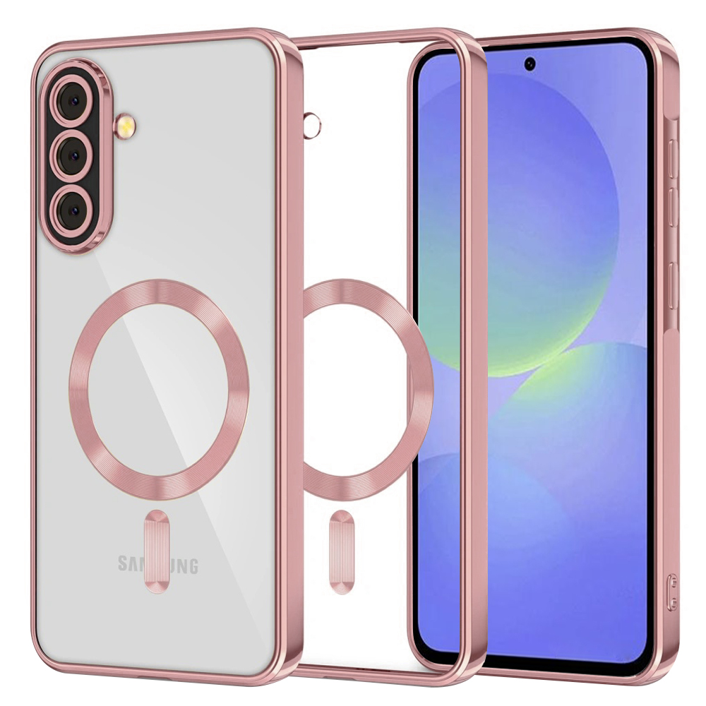 Калъф за Samsung Galaxy A36 5G / A56 5G - Techsuit Luxury Crystal MagSafe - Розов