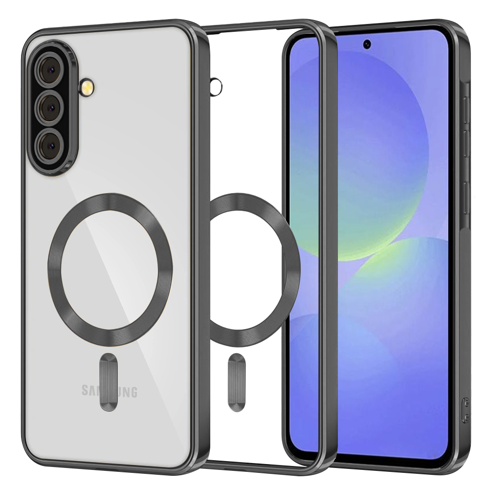 Калъф за Samsung Galaxy A36 5G / A56 5G - Techsuit Luxury Crystal MagSafe - Черен