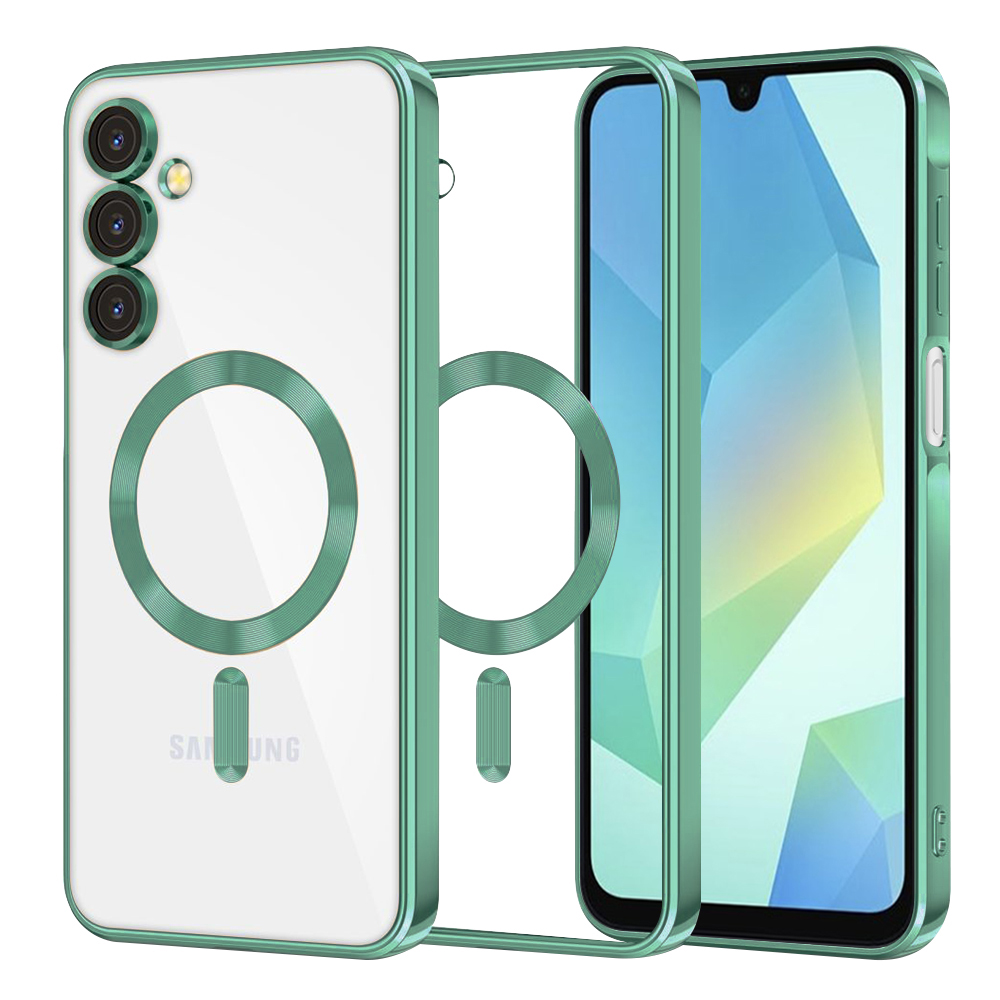 Калъф за Samsung Galaxy A16 4G / A16 5G - Techsuit Luxury Crystal MagSafe - Светлозелен