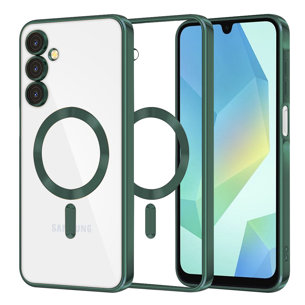 Калъф за Samsung Galaxy A16 4G / A16 5G - Techsuit Luxury Crystal MagSafe - Deep Зелен