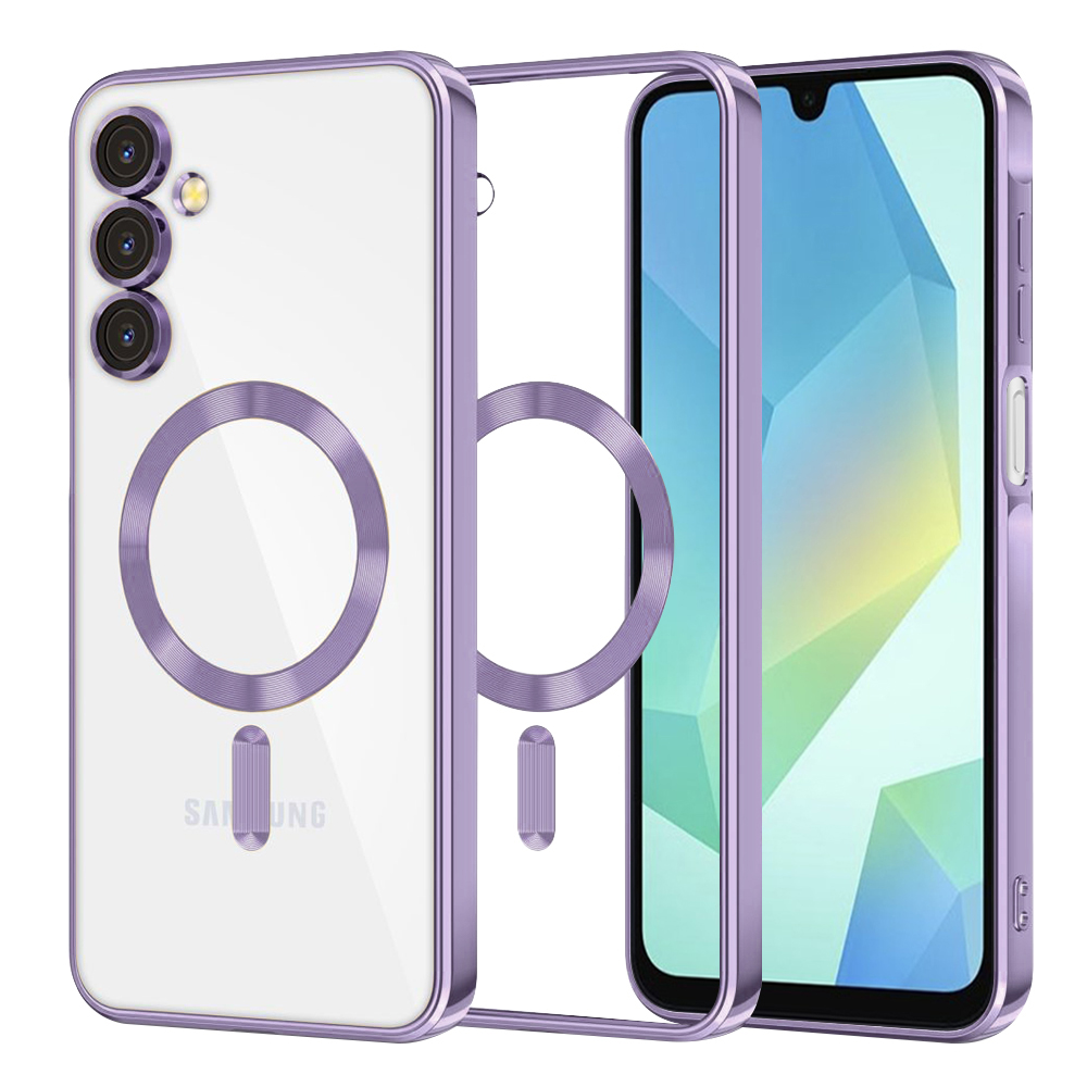 Калъф за Samsung Galaxy A16 4G / A16 5G - Techsuit Luxury Crystal MagSafe - Светло лилав