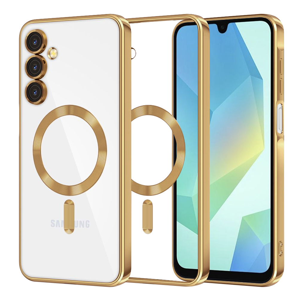 Калъф за Samsung Galaxy A16 4G / A16 5G - Techsuit Luxury Crystal MagSafe - Златен