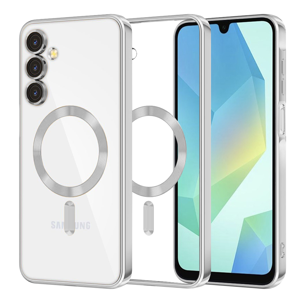 Калъф за Samsung Galaxy A16 4G / A16 5G - Techsuit Luxury Crystal MagSafe - Сребрист