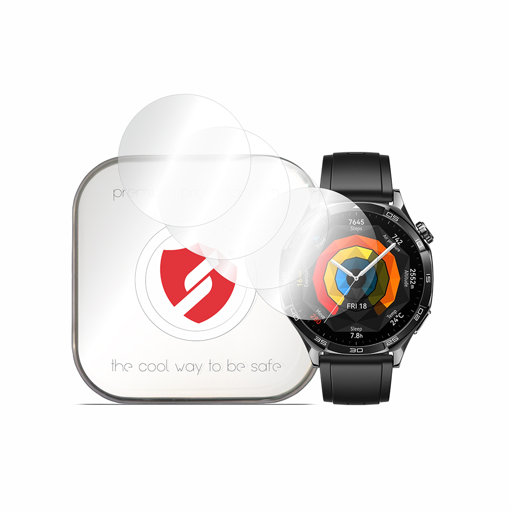 [4x Опаковка] Huawei Watch GT 5 46 mm Premium сменяемо фолио - Smart Protection Classic - Прозрачен