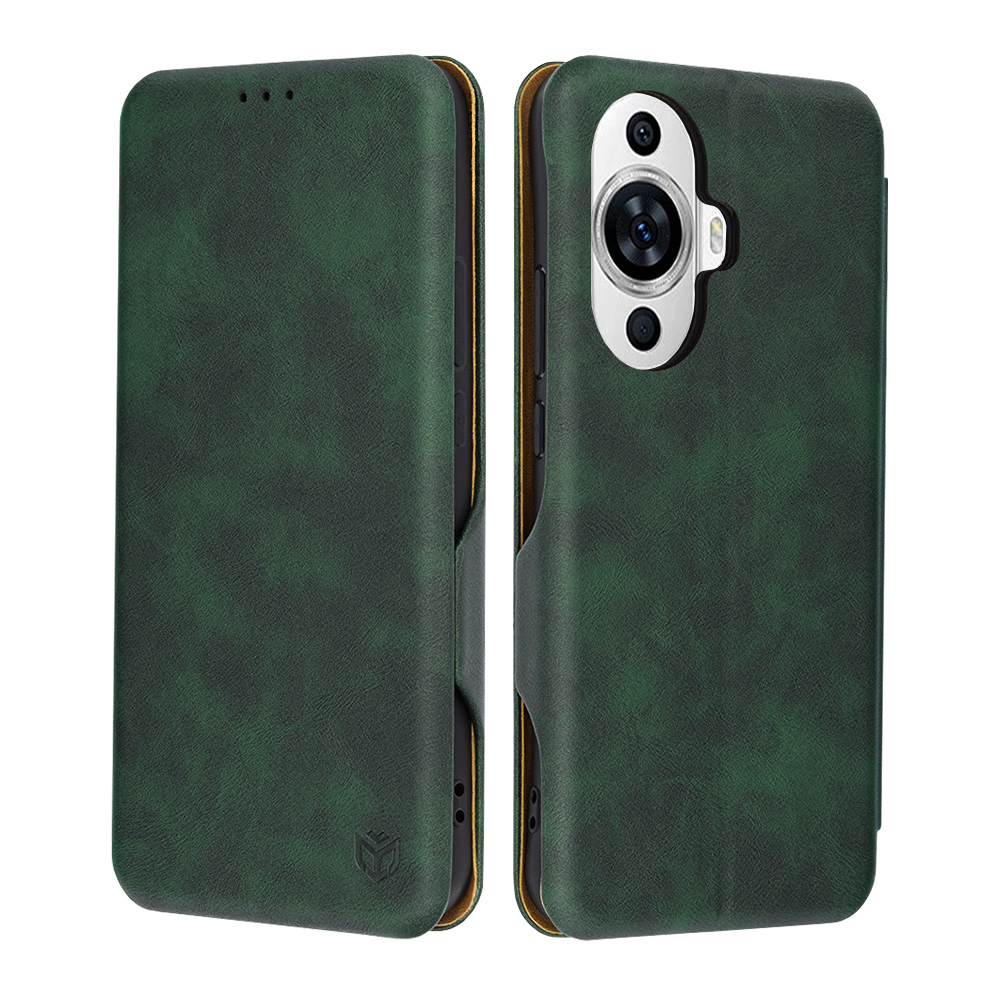 Калъф за Huawei nova 11 / nova 12s - Techsuit Safe Wallet Plus - Зелен