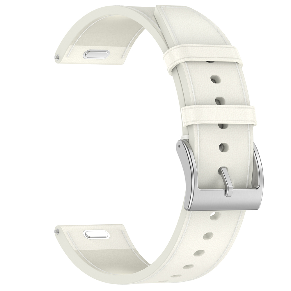 Каишка за часовник за Samsung Galaxy Watch4/5/Active 2, Huawei Watch GT 3 (42 мм)/GT 3 Pro (43 мм) - Каишка за часовник Techsuit 20 мм (W073) - Бяла