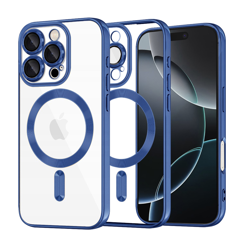 Калъф за iPhone 16 Pro - Techsuit Luxury Crystal MagSafe - Deep Син