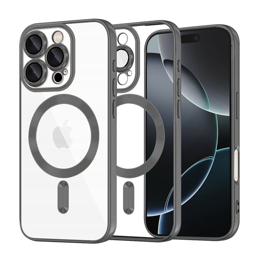 Калъф за iPhone 16 Pro - Techsuit Luxury Crystal MagSafe - Черен