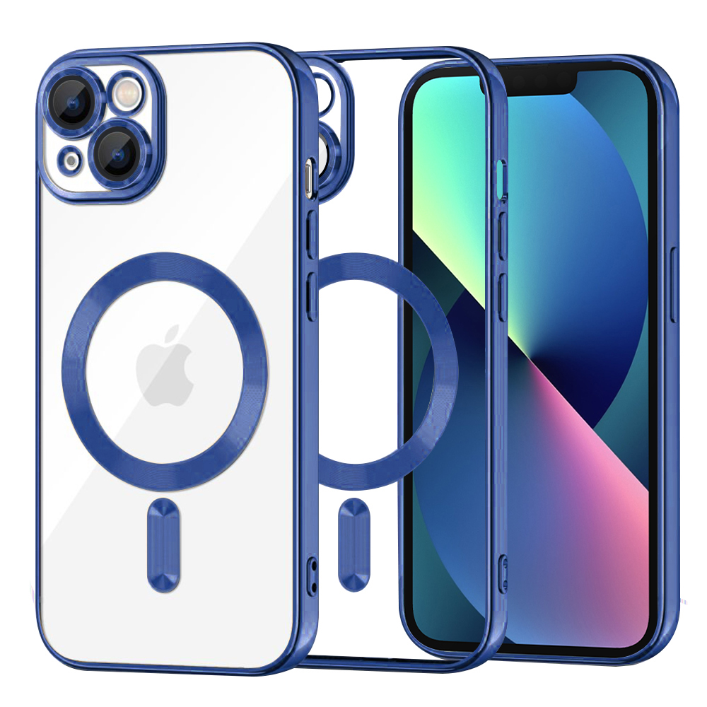Калъф за iPhone 13 - Techsuit Luxury Crystal MagSafe - Deep Син