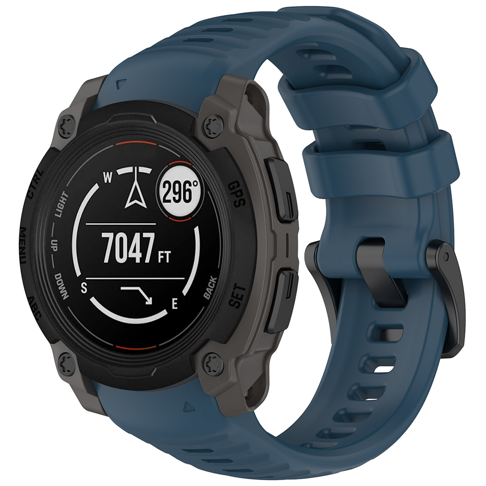 Каишка за Garmin Instinct E 40mm - Techsuit Watchband (W076) - Тъмносин Син