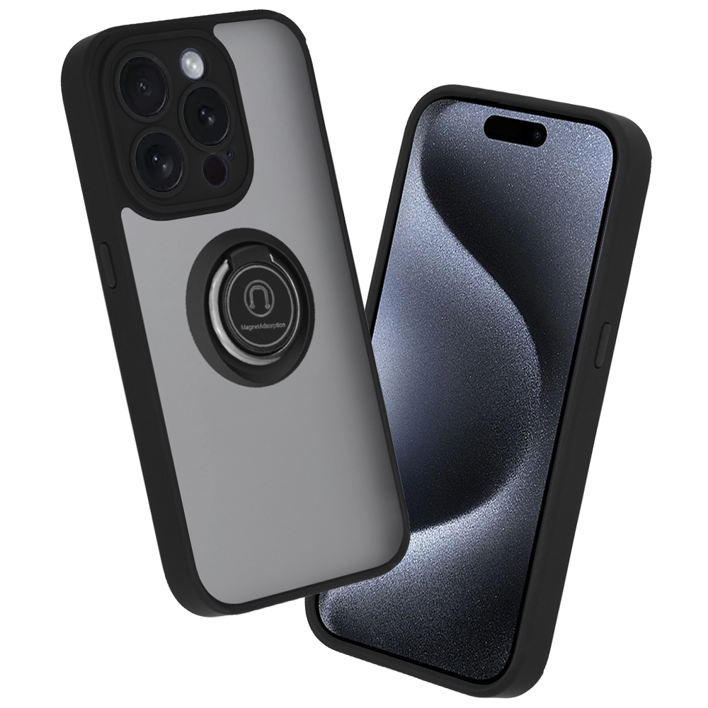 Калъф за iPhone 15 Pro - Techsuit Glinth - Черен