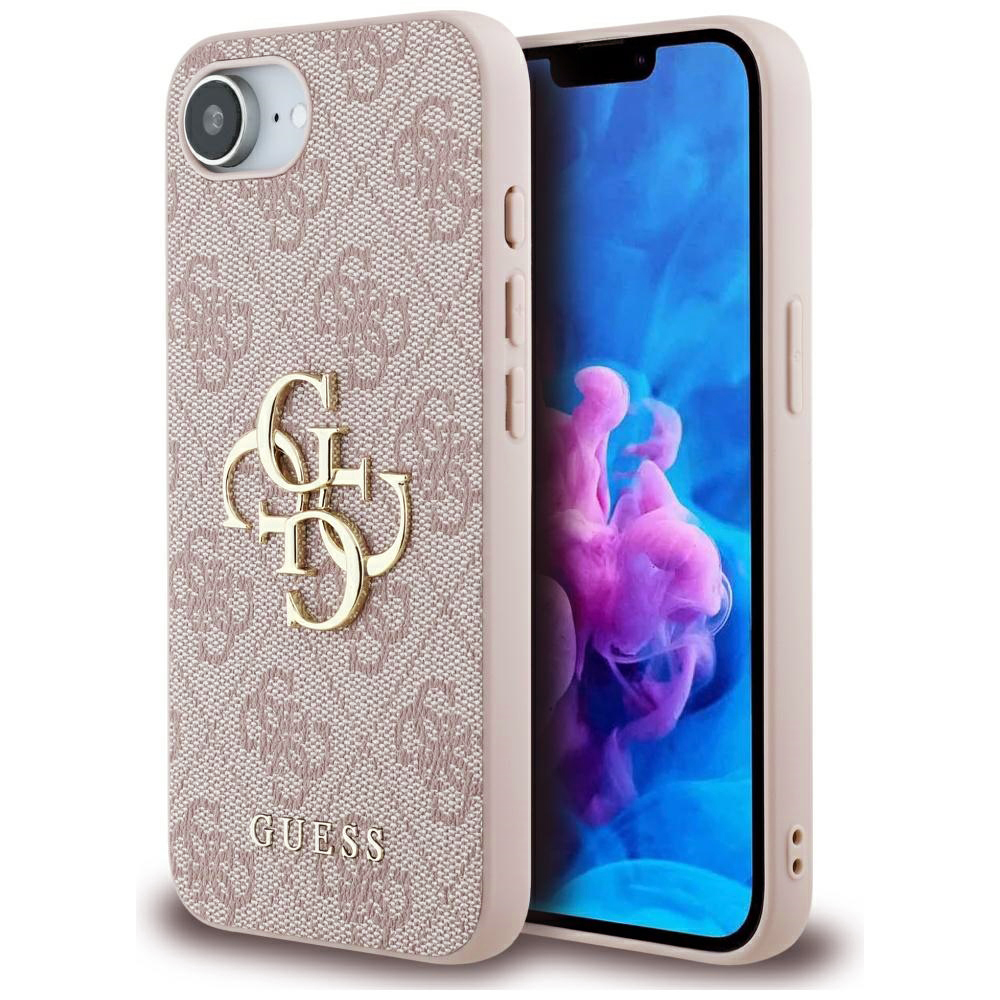 Калъф за iPhone 16e / iPhone 17e - Guess Hardcase 4G Big Logo (GUHCPSE44GMGPI) - Розов