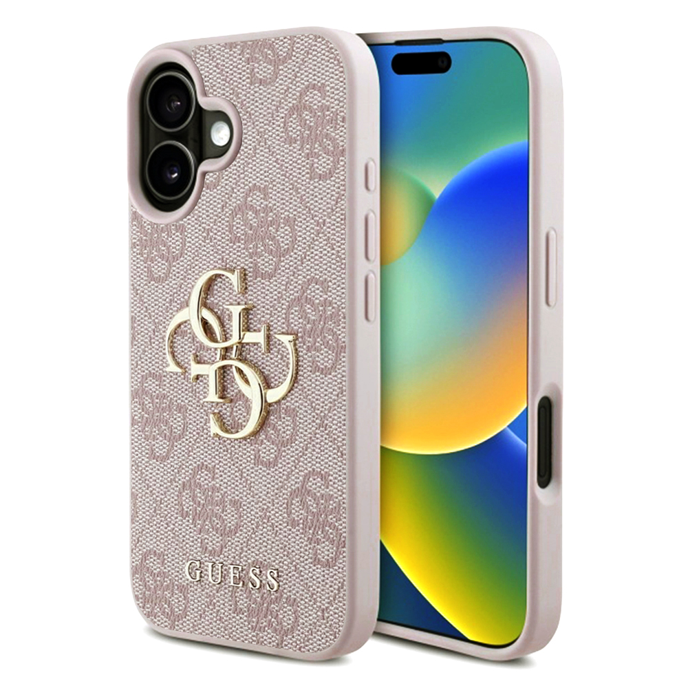 Калъф за iPhone 16 Plus - Guess Hardcase 4G Big Logo (GUHCP16M4GMGPI) - Розов