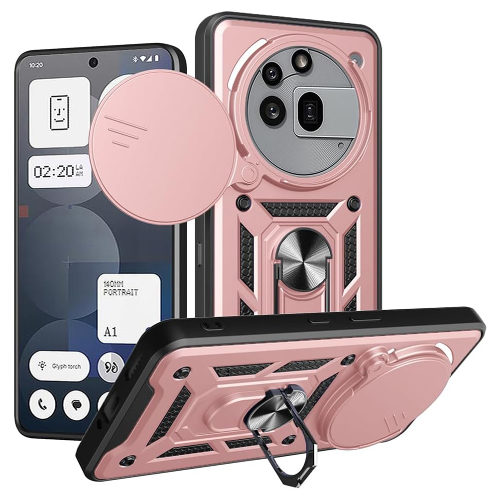 Case for Nothing Phone (3a) Pro - Techsuit CamShield Series - Розово злато