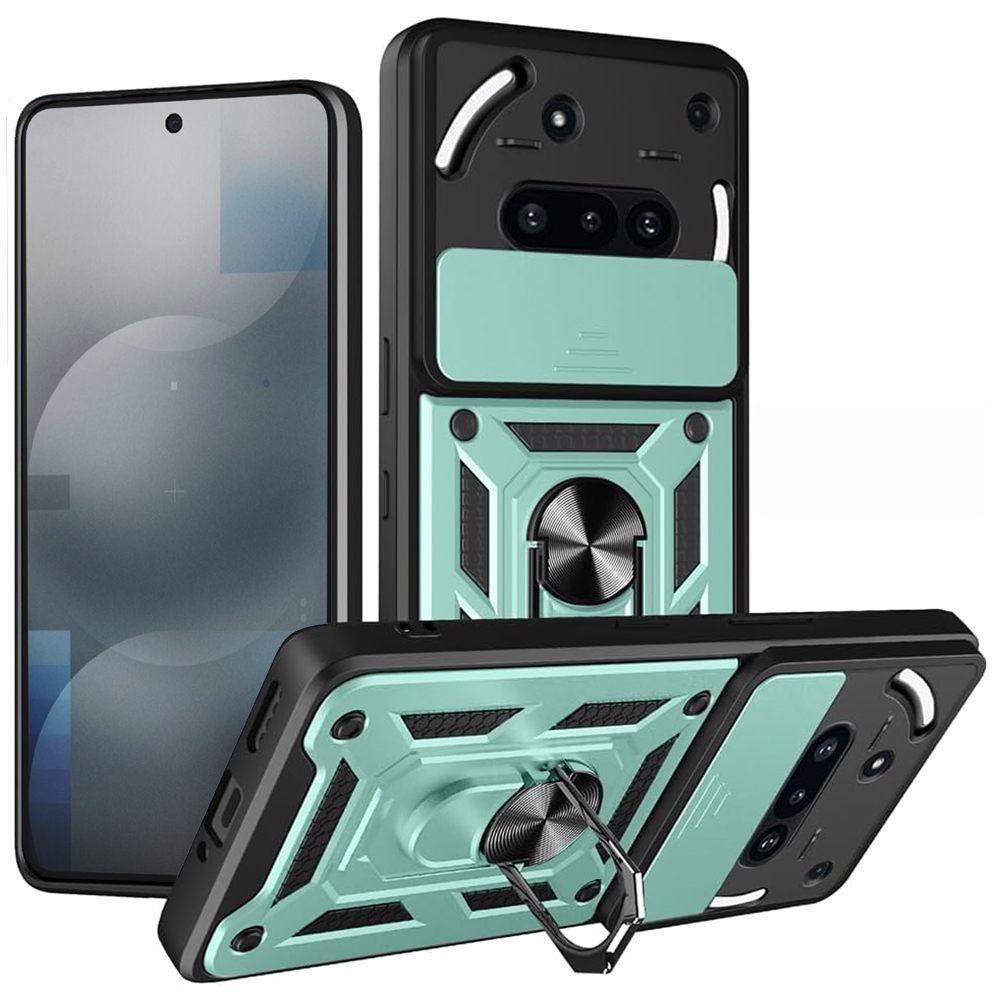 Калъф за телефон (3a) - серия Techsuit CamShield - Зелен