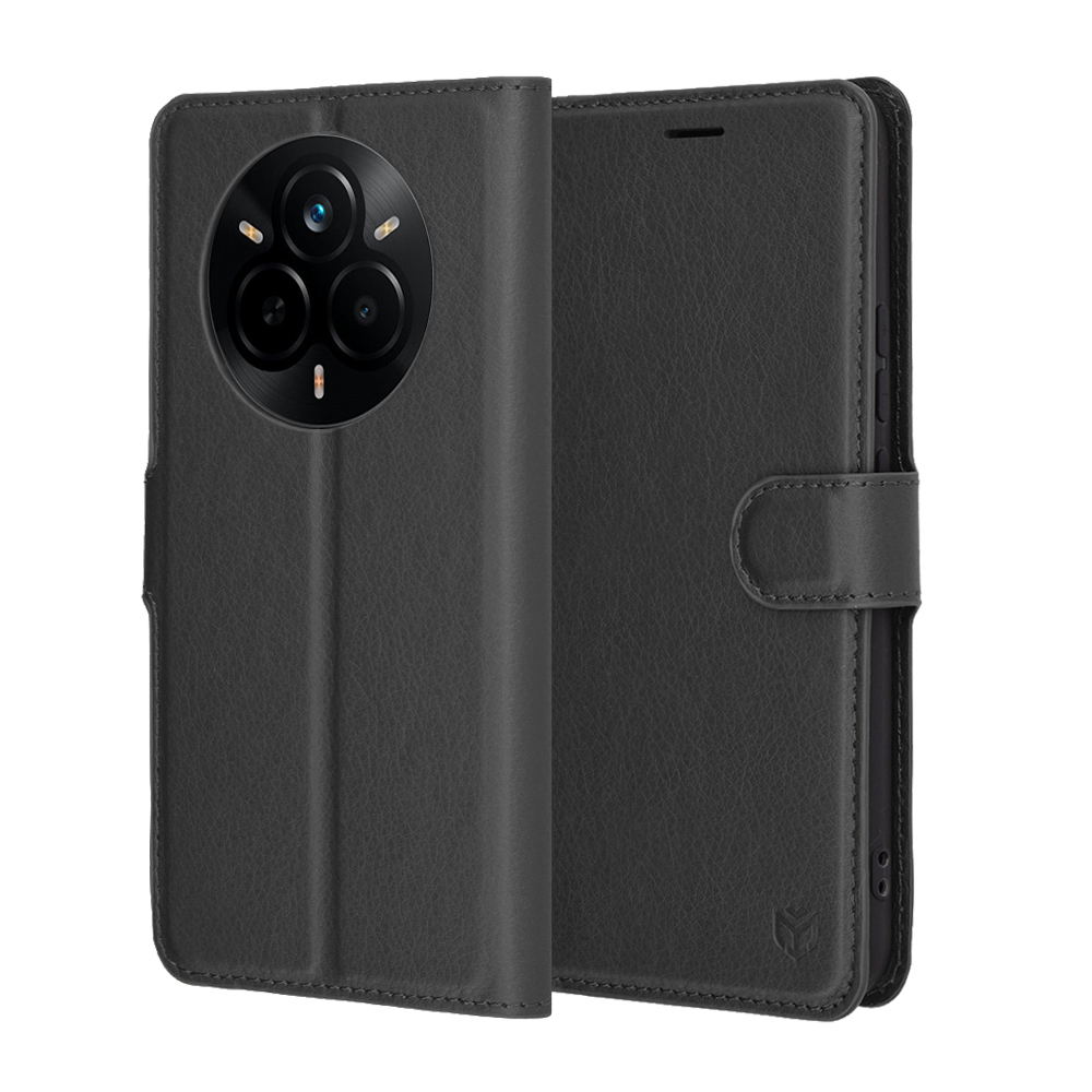 Калъф за Realme 14 Pro - Techsuit Leather Folio - Черен