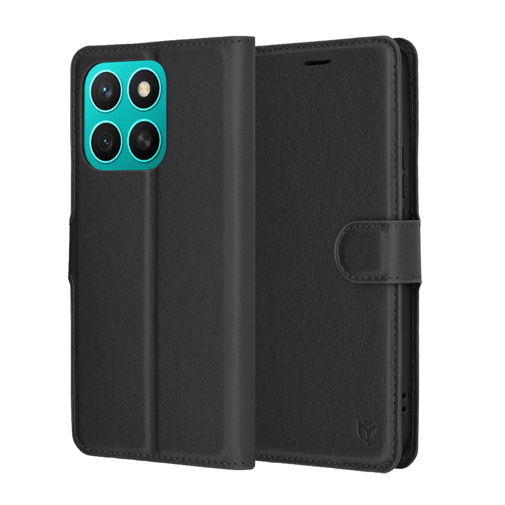 Калъф за Honor X8c - Techsuit Leather Folio - Черен