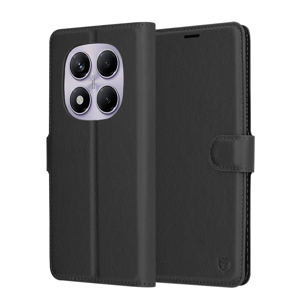Калъф за Xiaomi Redmi Note 14 Pro 4G - Techsuit Leather Folio - Черен