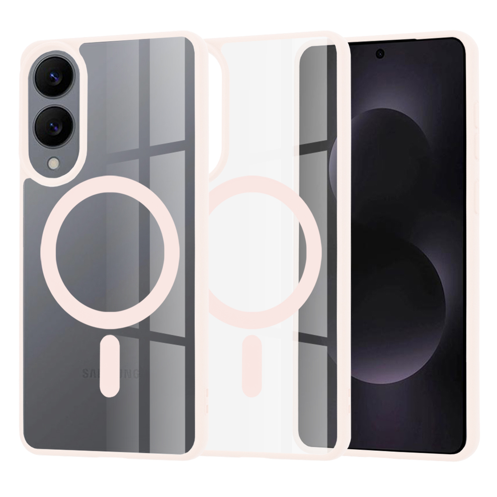 Калъф за Samsung Galaxy S25 Edge - Techsuit MagSafe Pro - Nude Розов