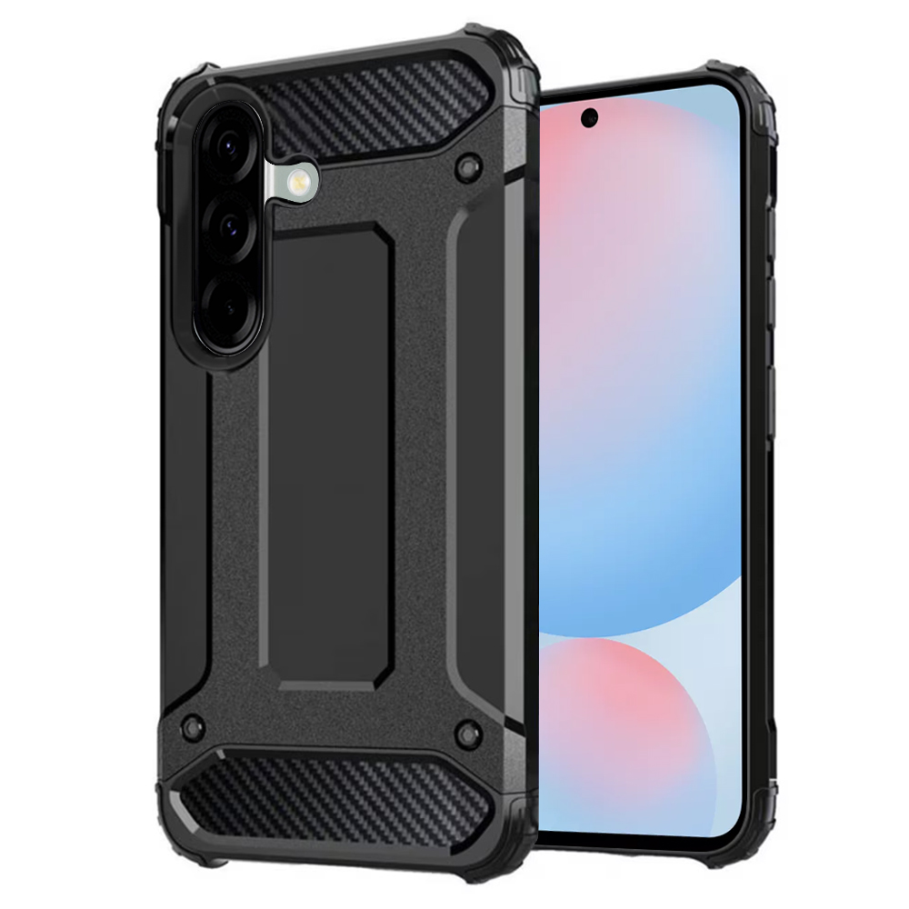 Калъф за Samsung Galaxy A56 5G - Techsuit Hybrid Armor - Черен