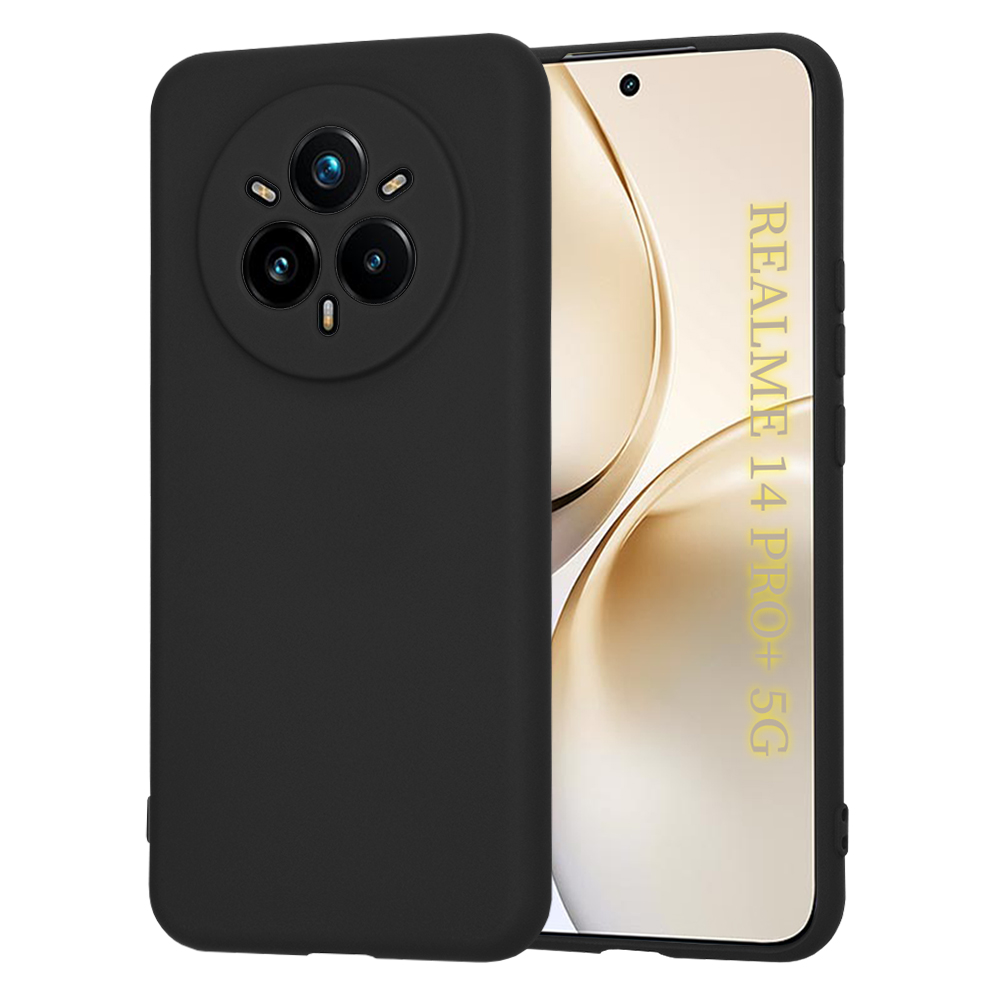 Калъф за Realme 14 Pro+ - Techsuit SoftFlex - Черен