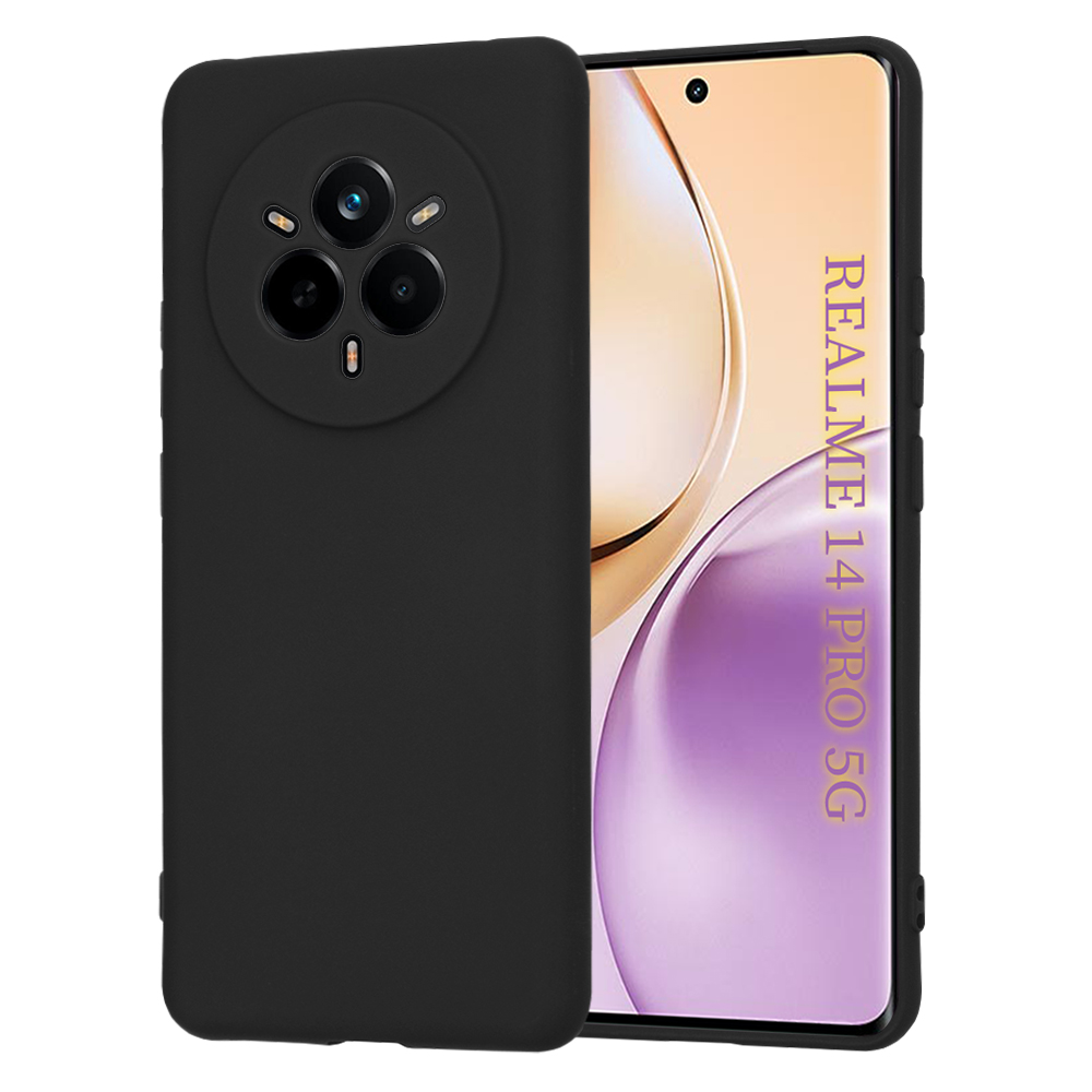 Калъф за Realme 14 Pro - Techsuit SoftFlex - Черен